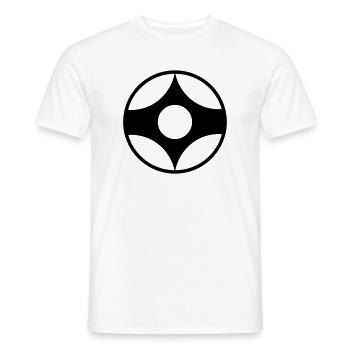 Kyokushin Kanku Karate Vektor Symbol - Männer T-Shirt - Weiß - Vorne - AI Model Male 178 dark (178cm)