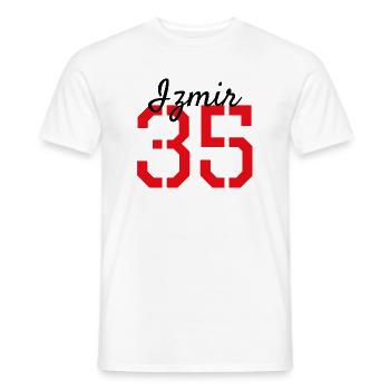 Izmir 35 Turquie - T-shirt homme - blanc - Devant - AI Model Male 178 dark (178cm)