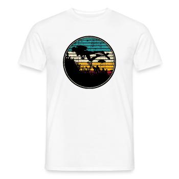 Diving scuba - Men's T-Shirt - white - Front - AI Model Male 178 dark (178cm)