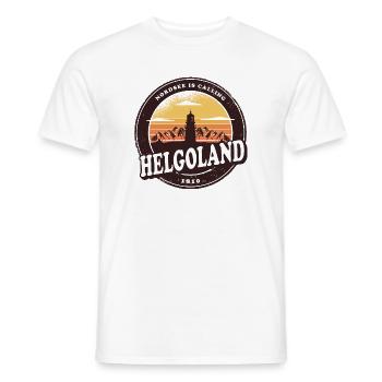 Helgoland Sunset Design / Geschenkidee - Männer T-Shirt - Weiß - Vorne - AI Model Male 178 dark (178cm)