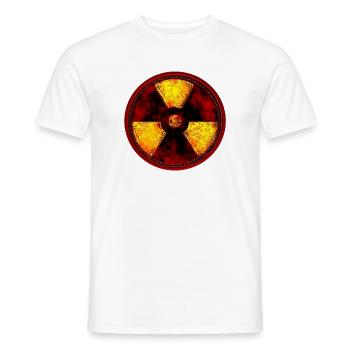 Radioactive - Men's T-Shirt - white - Front - AI Model Male 178 dark (178cm)