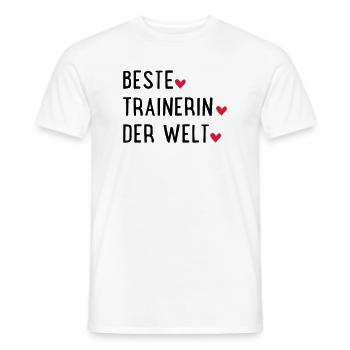 beste trainerin - Männer T-Shirt - Weiß - Vorne - AI Model Male 178 dark (178cm)