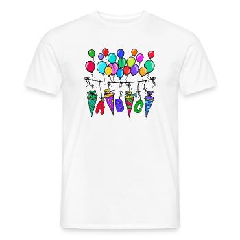School School Day School Start School Start Learning - Men's T-Shirt - white - Front - AI Model Male 178 dark (178cm)