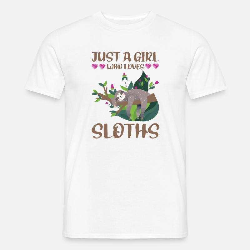 Faultier - Männer T-Shirt - Weiß