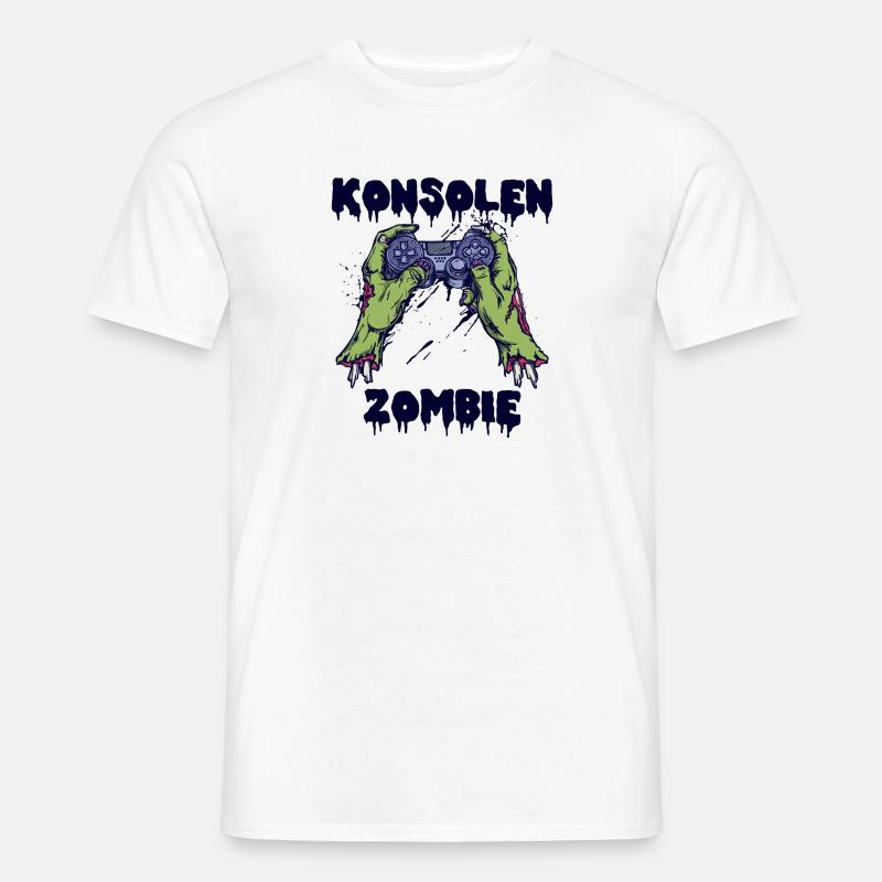 Zocker Konsole Controller Videogames Gamer Zocker - Männer T-Shirt - Weiß