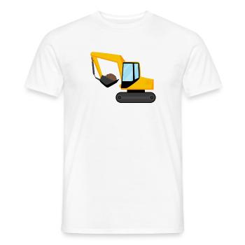 Pelles à aube - T-shirt homme - blanc - Devant - AI Model Male 178 dark (178cm)