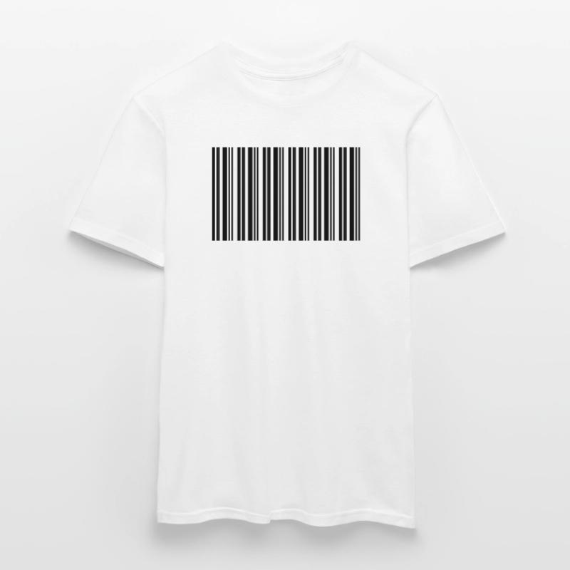 Barcode Strichcode Nerd IT Technik Design Männer T-Shirt