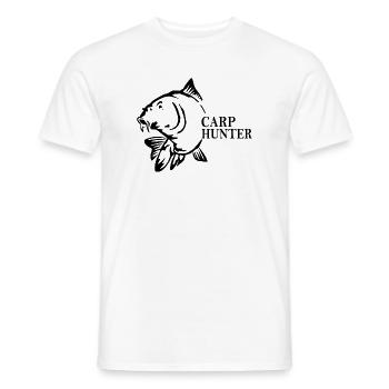 Chasseur de carpes - T-shirt homme - blanc - Devant - AI Model Male 178 dark (178cm)