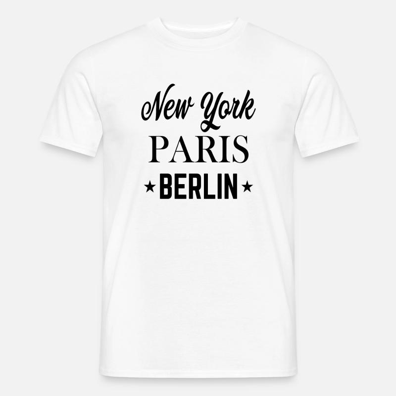 Top Städte der Welt - Männer T-Shirt - Weiß