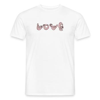 Love Yoga Fitness Sloth Love - Men's T-Shirt - white - Front - AI Model Male 178 dark (178cm)