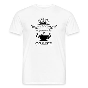 Gute Laune Kaffee | Good Mood - Männer T-Shirt - Weiß - Vorne - AI Model Male 178 dark (178cm)