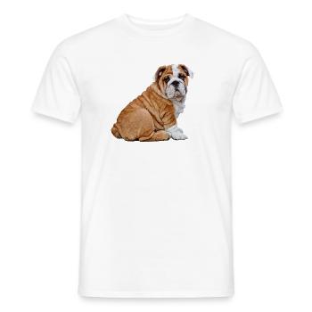 Bulldog - Männer T-Shirt - Weiß - Vorne - AI Model Male 178 dark (178cm)