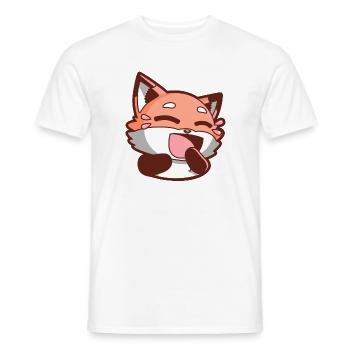 Fox Foxes - Men's T-Shirt - white - Front - AI Model Male 178 dark (178cm)