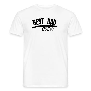 BEST DAD EVER - T-shirt homme - blanc - Devant - AI Model Male 178 dark (178cm)