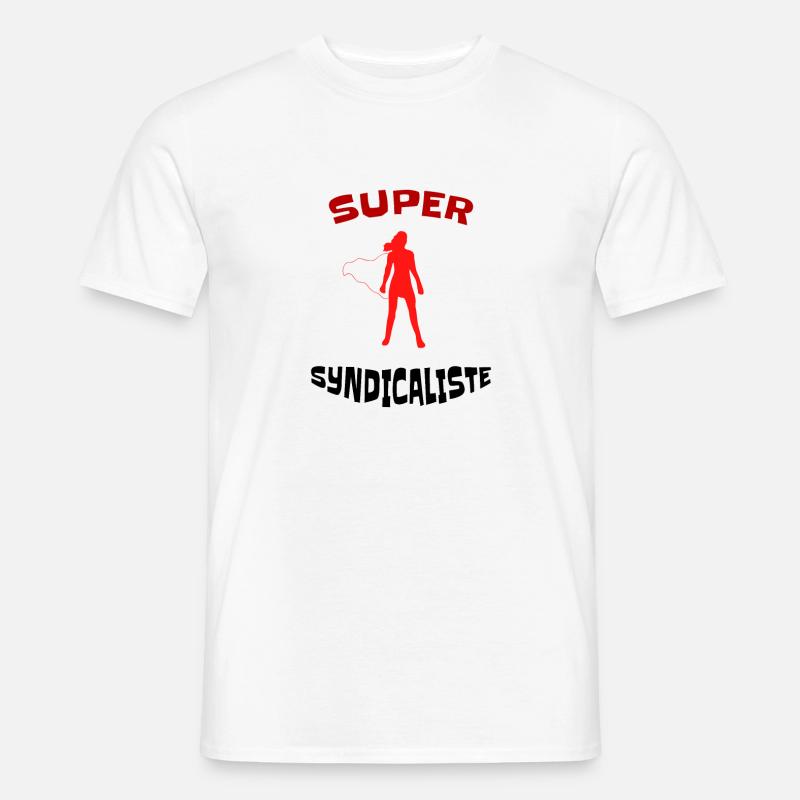 Super Gewerkschafter - Idee Geschenk gewerkschaftliche - Männer T-Shirt - Weiß