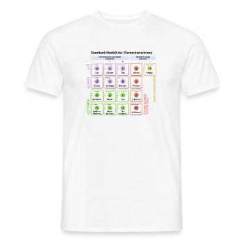 Standard-Modell der Elementarteilchen - Männer T-Shirt - Weiß - Vorne - AI Model Male 178 dark (178cm)