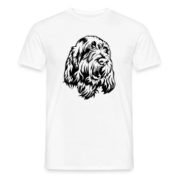 Spinone Italiano Tête - T-shirt homme - blanc - Devant - AI Model Male 178 dark (178cm)