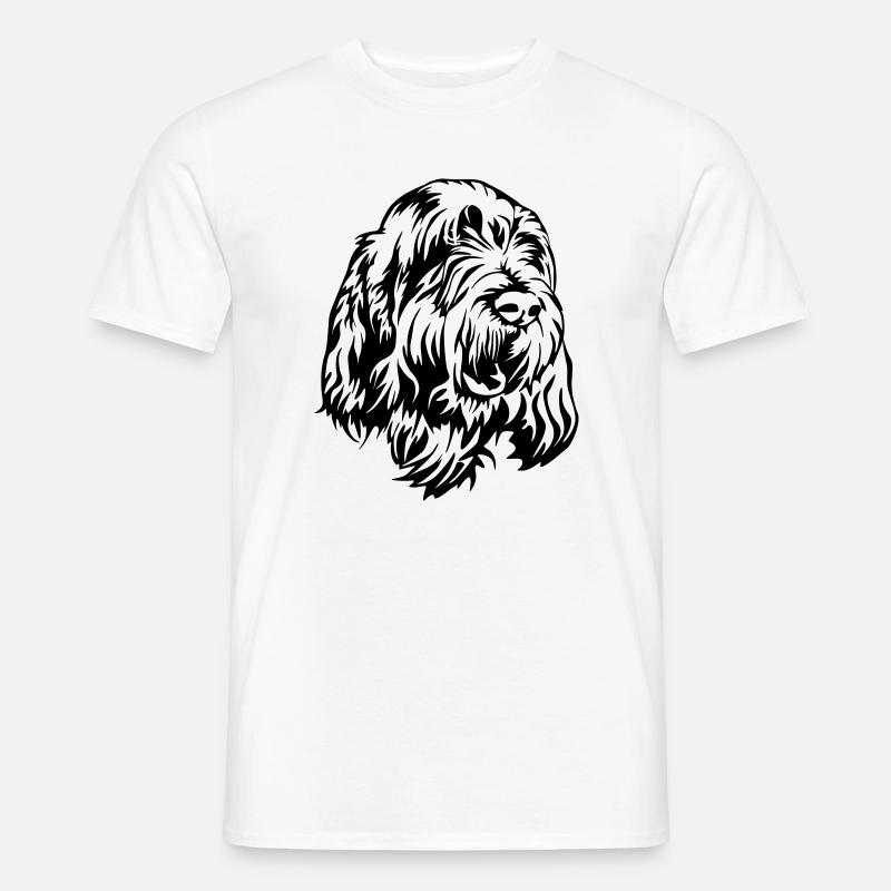 Spinone Italiano Kopf - Männer T-Shirt - Weiß