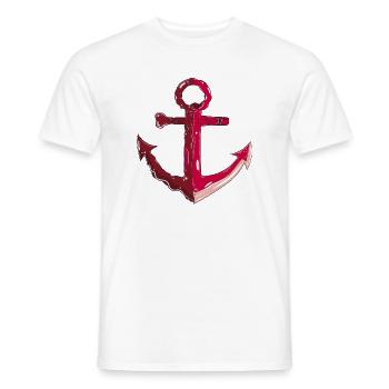Anchor - Men's T-Shirt - white - Front - AI Model Male 178 dark (178cm)