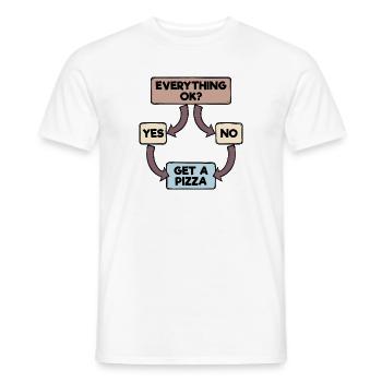 Drôle de design cool rengaine - T-shirt homme - blanc - Devant - AI Model Male 178 dark (178cm)