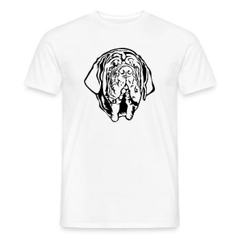 Mastino Napoletano Kopf - Männer T-Shirt - Weiß - Vorne - AI Model Male 178 dark (178cm)