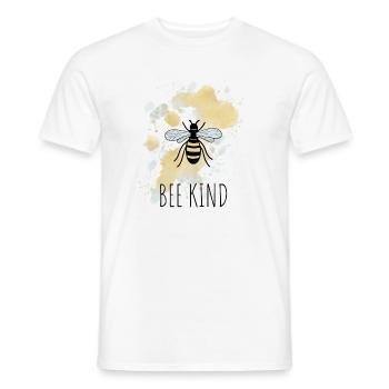 Biene Be Bee Kind - Männer T-Shirt - Weiß - Vorne - AI Model Male 178 dark (178cm)