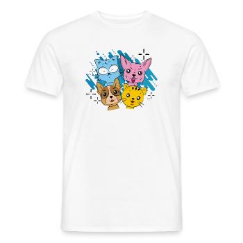 Kinder - Männer T-Shirt - Weiß - Vorne - AI Model Male 178 dark (178cm)