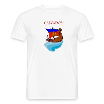 Calvados - Männer T-Shirt - Weiß - Vorne - AI Model Male 178 dark (178cm)