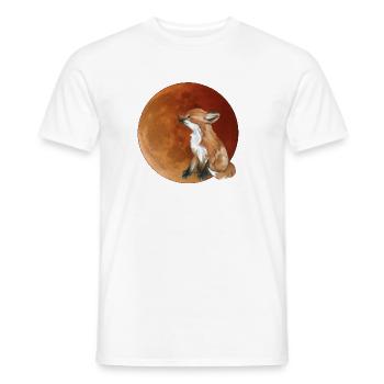 Mondfuchs im Abendlicht - Männer T-Shirt - Weiß - Vorne - AI Model Male 178 dark (178cm)