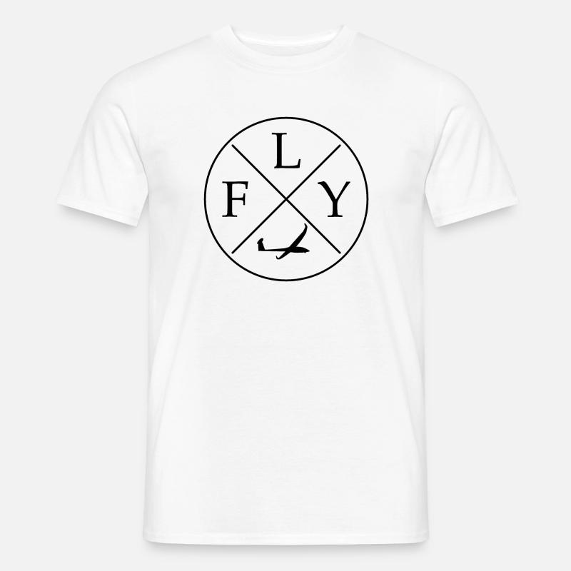 FLY Logo Glider remote control rc - Men's T-Shirt - white