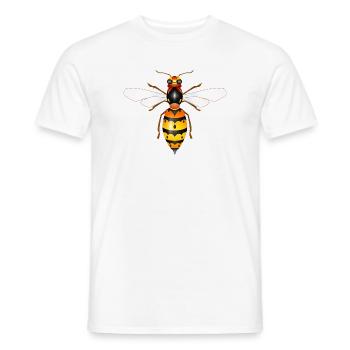 Zeichnung einer faszinierenden Hornisse - Männer T-Shirt - Weiß - Vorne - AI Model Male 178 dark (178cm)