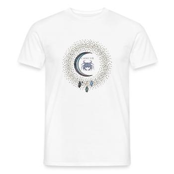 Krebs das Zeichen des Tierkreises - Männer T-Shirt - Weiß - Vorne - AI Model Male 178 dark (178cm)