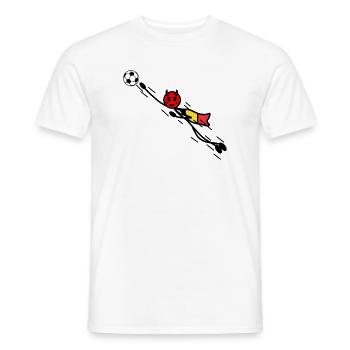 Gardien de héros du Diable Rouge Volant - T-shirt homme - blanc - Devant - AI Model Male 178 dark (178cm)