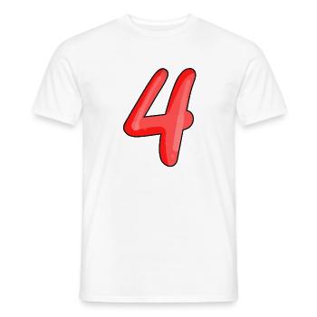 4 - Männer T-Shirt - Weiß - Vorne - AI Model Male 178 dark (178cm)