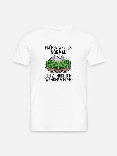 Berg Berge Wandern - Männer T-Shirt - Weiß