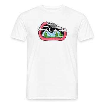 Carabine montagne montagne cadeau alpiniste - T-shirt homme - blanc - Devant - AI Model Male 178 dark (178cm)