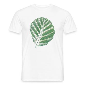 Leaf Alder / Original Art Print - Men's T-Shirt - white - Front - AI Model Male 178 dark (178cm)