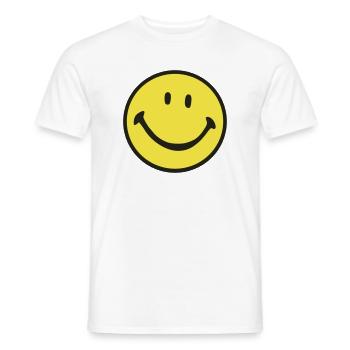 Sourire - T-shirt homme - blanc - Devant - AI Model Male 178 dark (178cm)