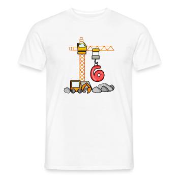 Pelle t-shirt 6 ans 6 ans garçon 6 ans - T-shirt homme - blanc - Devant - AI Model Male 178 dark (178cm)