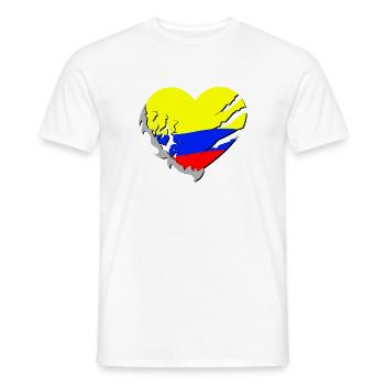 Kolumbien - Männer T-Shirt - Weiß - Vorne - AI Model Male 178 dark (178cm)