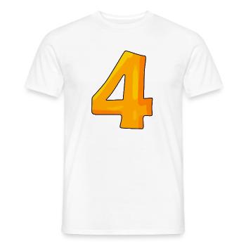 4 - Männer T-Shirt - Weiß - Vorne - AI Model Male 178 dark (178cm)