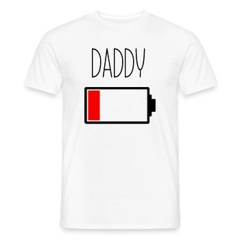 Der Schlagzeug-Papa - Männer T-Shirt - Weiß - Vorne - AI Model Male 178 dark (178cm)