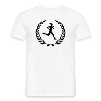 Winner runner - Men's T-Shirt - white - Front - AI Model Male 178 dark (178cm)