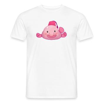 Blobfish - Men's T-Shirt - white - Front - AI Model Male 178 dark (178cm)