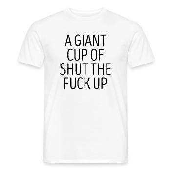 Funny Sarcastic Slogan - Men's T-Shirt - white - Front - AI Model Male 178 dark (178cm)