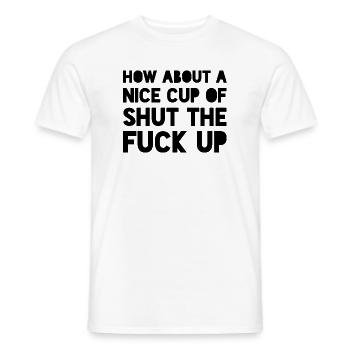 Funny Sarcastic Statement - Men's T-Shirt - white - Front - AI Model Male 178 dark (178cm)