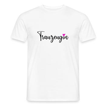 Trauzeugin Design für Junggesellinnenabschied JGA - Männer T-Shirt - Weiß - Vorne - AI Model Male 178 dark (178cm)