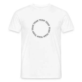 Team Circle Icon - Men's T-Shirt - white - Front - AI Model Male 178 dark (178cm)
