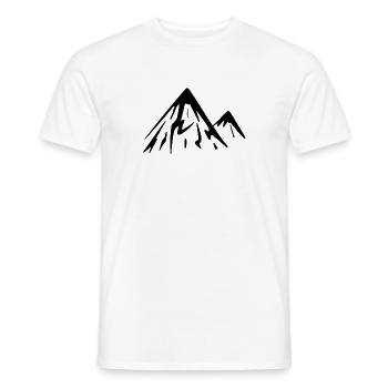 Montagnes de montagne - T-shirt homme - blanc - Devant - AI Model Male 178 dark (178cm)