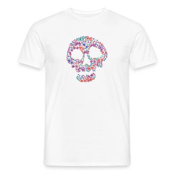 Totenkopf Fahrrad Radsport - Männer T-Shirt - Weiß - Vorne - AI Model Male 178 dark (178cm)
